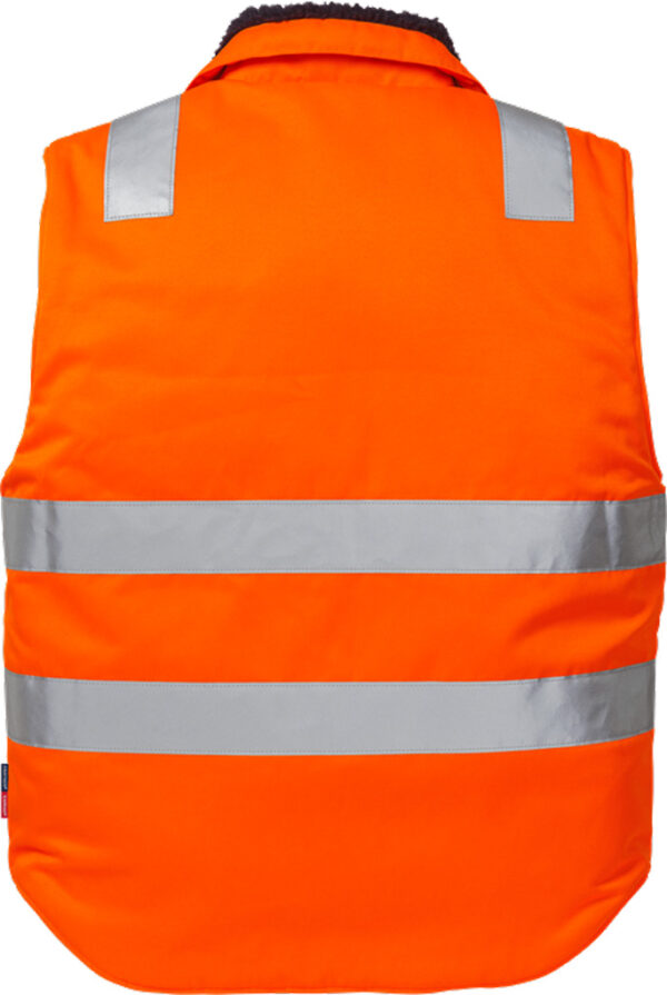 Durable Lined High Visibility Vest - ORANGE (2)